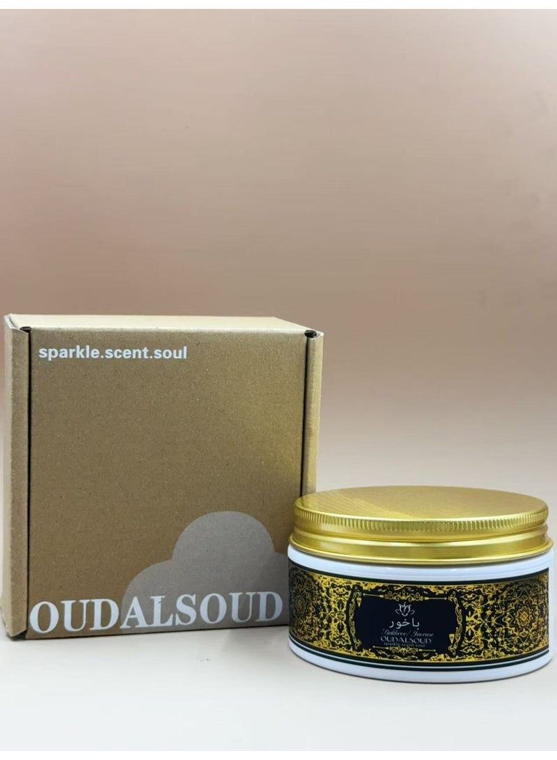 أود أل سعود بخور "عود، مسك، ورد" بوزن 80 غرام | علبة هدايا | عطر يدوم طويلاً | مثالي للصلاة والعبادة والمناسبات - Image 4
