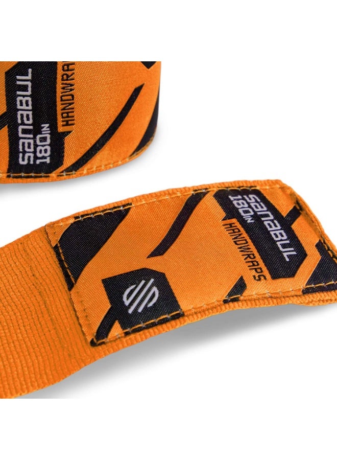 سنابول لفافات يد مرنة احترافية مقاس 180 بوصة للملاكمة كيك بوكسينغ Muay Thai MMA (برتقالي، 180 بوصة) - Image 5