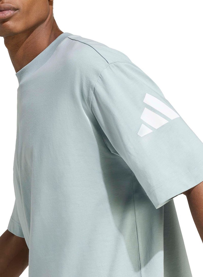 Adidas Essentials Loose Fit 3 Bar Logo T-Shirt - Image 3