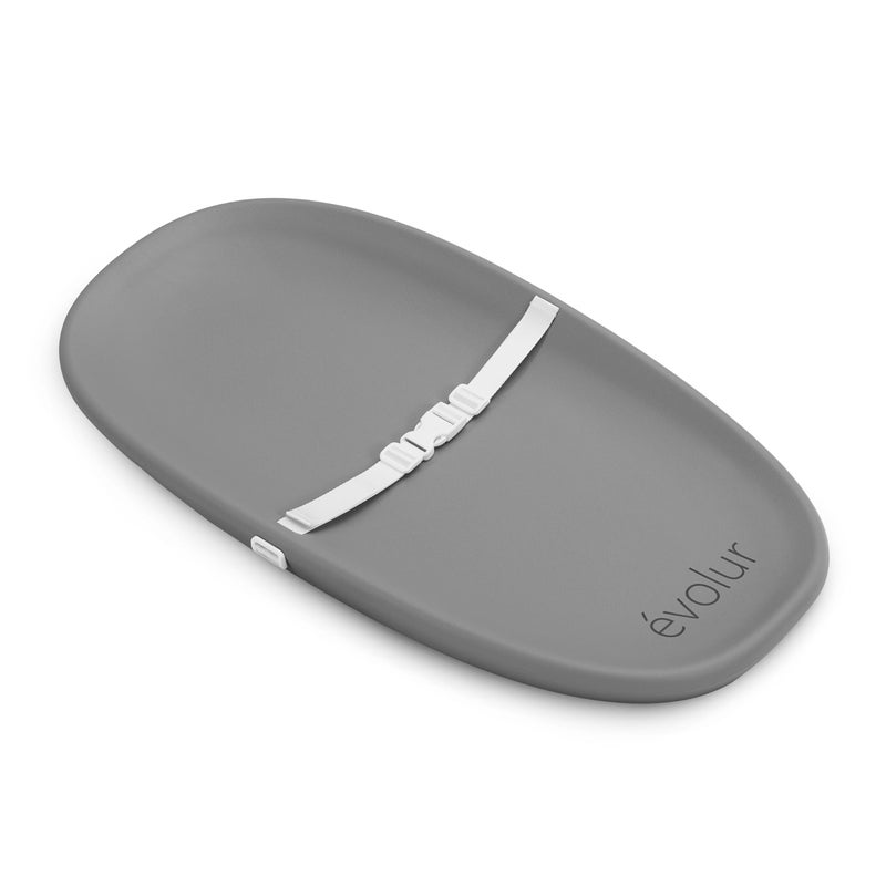 Evolur Eva Baby Changing Pad in Dark Gray, Soft, Lightweight and Portable Changing Pad, Fits All Changing Table, Waterproof Firm Padding - Image 1