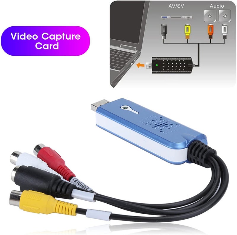 بطاقة تسجيل فيديو USB لتسجيل وتعديل ألعاب الفيديو ذات الحركة الكاملة، مخصصة لشاشات الكمبيوتر واللابتوب ومزودة بمنفذ USB - Image 3