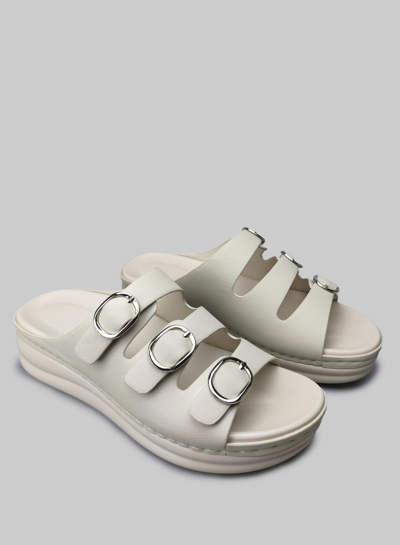 Comfort Support slip-on Platform Sandals for Ladies - Non-Slip Sole & Arch Cushion Lightweight Breathable for Dubai Deserts & Resorts - Walk All Day in 45°C Heat!  - Image 3