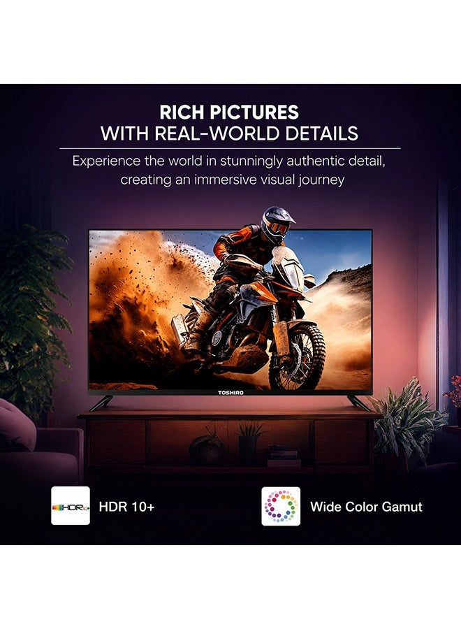 Toshiro تلفاز جوجل سمارت TOSHIRO 50 بوصة 4K UHD | رؤية دولبي وأطلس | HDR10 | مكبرات صوت قوية 20 واط | نتفليكس، برايم فيديو، يوتيوب، جوجل كاست مدمجة + - 50TROGOOGLE - Image 3