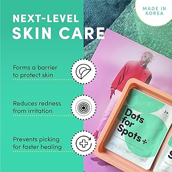 Dots for Spots Dots for Spots Pimple Patches Pack of 24 Translucent Hydrocolloid Spot Treatment Stickers for Face FastActing Vegan Cruelty Free Korean Skin Care  - Image 4