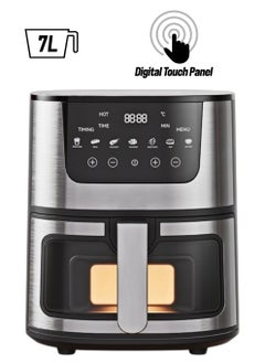 Air Fryer Oven 7L Stainless Steel Digital Touch Screen Dishwasher-Safe–Roast, Bake, Broil and Air Fry Quick and Easy Meals - pzsku/ZFB0B6A59A6F946CE0BCBZ/45/_/1739807986/6b94bca0-ff2c-47dc-b818-dc9eff1eb0e1