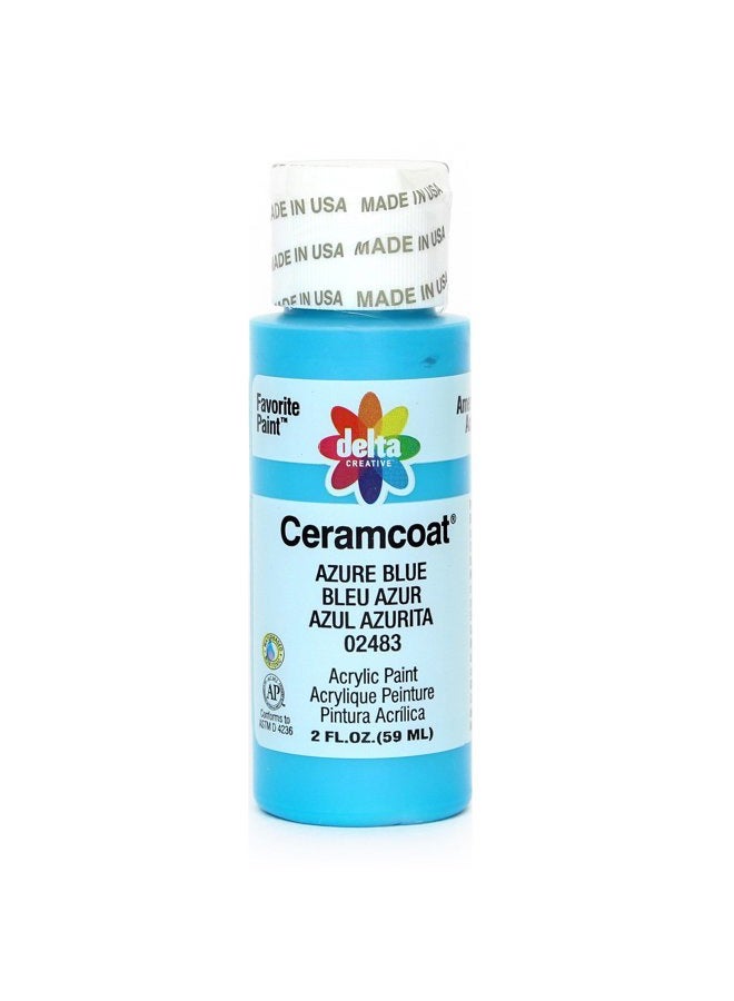 Delta Creative Ceramcoat Acrylic 2oz Azure Blue - Image 1