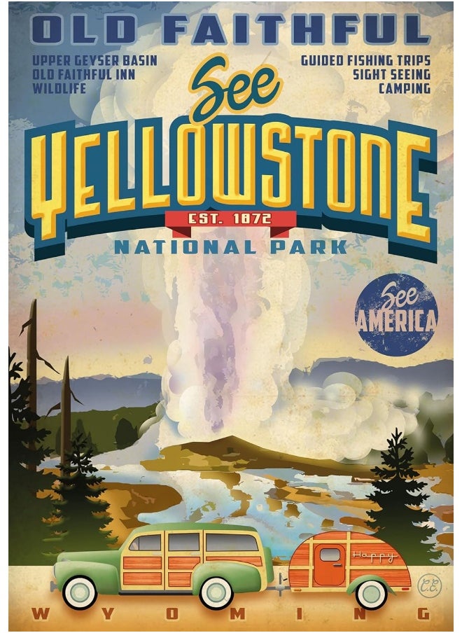 See America Yellowstone Lined Notebook: Plastic Free Packaging  - Image 1