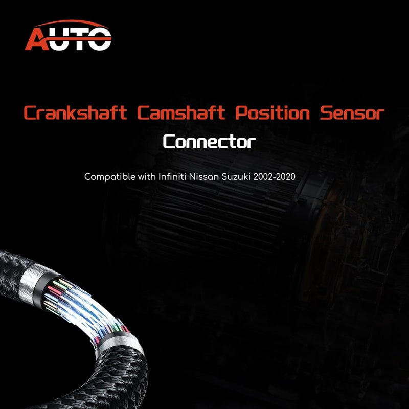 AUTO OCCASION Crankshaft Camshaft Position Sensor Connector 2Pcs - Image 5