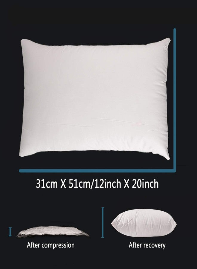 EDOW Luxury Throw Pillow Insert, Soft Fluffy Down Alternative Polyester Square Form Decorative Pillow Insert,Sham Stuffer,Cotton Cover for Sofa, Couch,Bed and Car. (White, 12x20) - Image 4