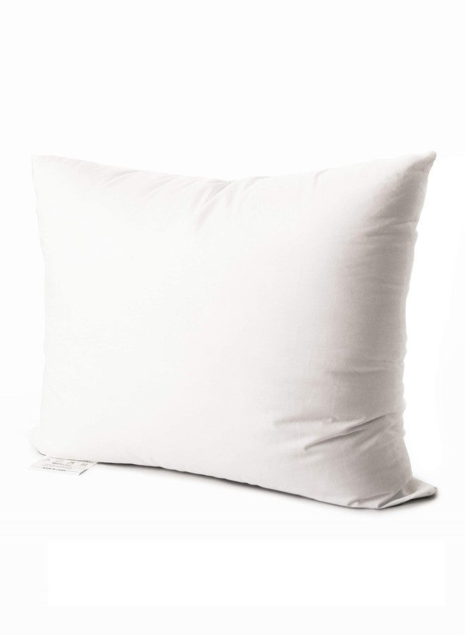 EDOW Luxury Throw Pillow Insert, Soft Fluffy Down Alternative Polyester Square Form Decorative Pillow Insert,Sham Stuffer,Cotton Cover for Sofa, Couch,Bed and Car. (White, 12x20) - Image 1