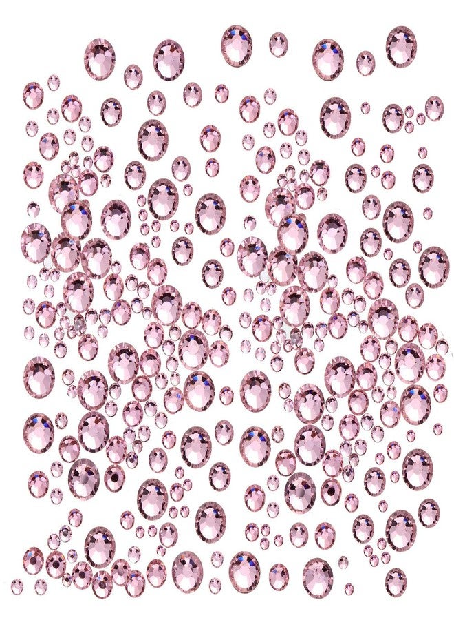 AD Beads 4300 Pieces Flat Back Nail Art Rhinestones Round Beads 6 Sizes (2-6.5mm) with Storage Organizer Box,Rhinestones Picking Pen for Nail Art Phone Decorations Crafts DIY (Pink) - Image 2