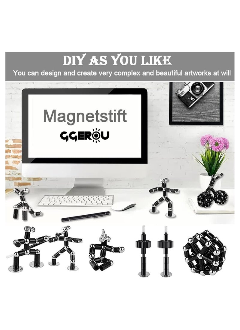 GGEROU Toy Pen,Sculpture Building Blocks Toys, Eliminate Pressure Fidget Gadgets,Decompression Metal Pen  - Image 4