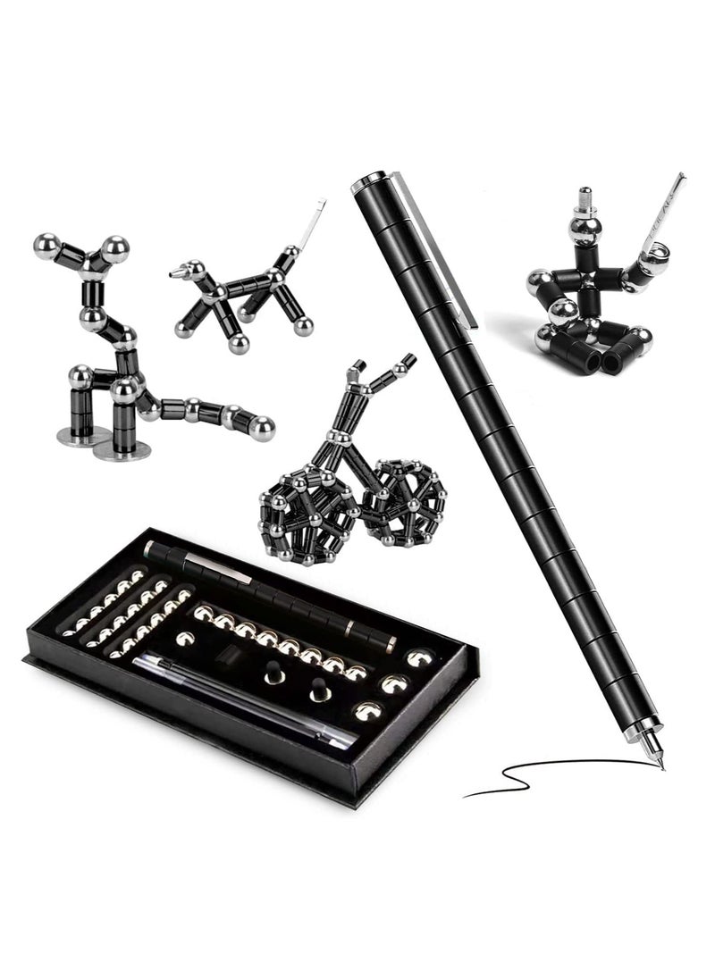 GGEROU Toy Pen,Sculpture Building Blocks Toys, Eliminate Pressure Fidget Gadgets,Decompression Metal Pen  - Image 1
