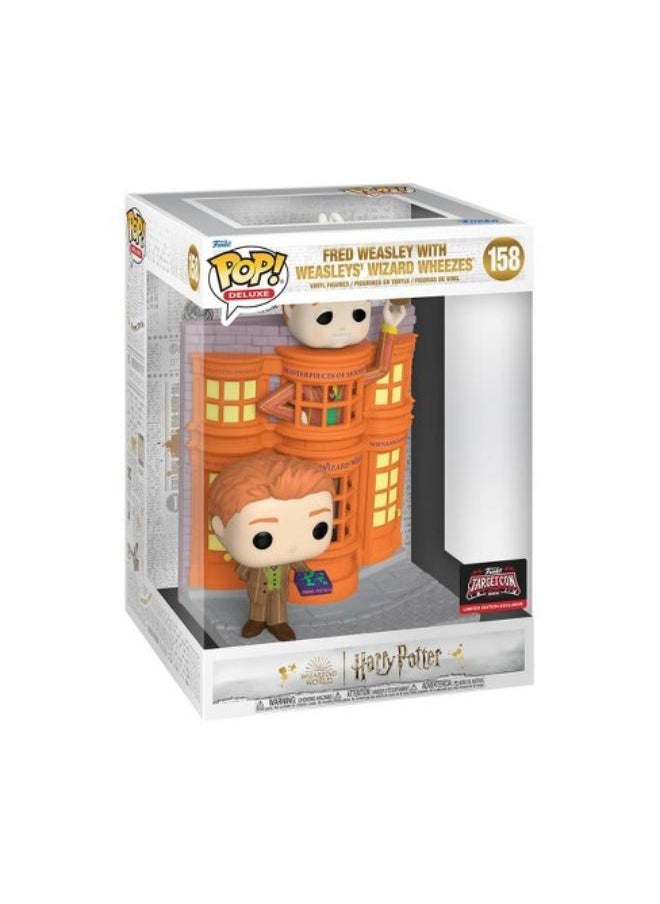 Funko - Funko Pop! Deluxe Wizarding World : Harry Potter - Wizard Wheezes Fred Weasley With Weasleys'' Wizard Wheezes  (Exc) - Image 1