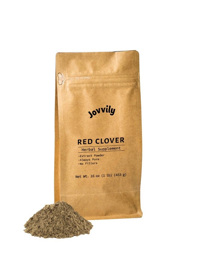 Jovvily Red Clover Herb Powder - 1 lb - Always Pure - No Fillers Or Additives - Herbal Supplement Powder - Image 1