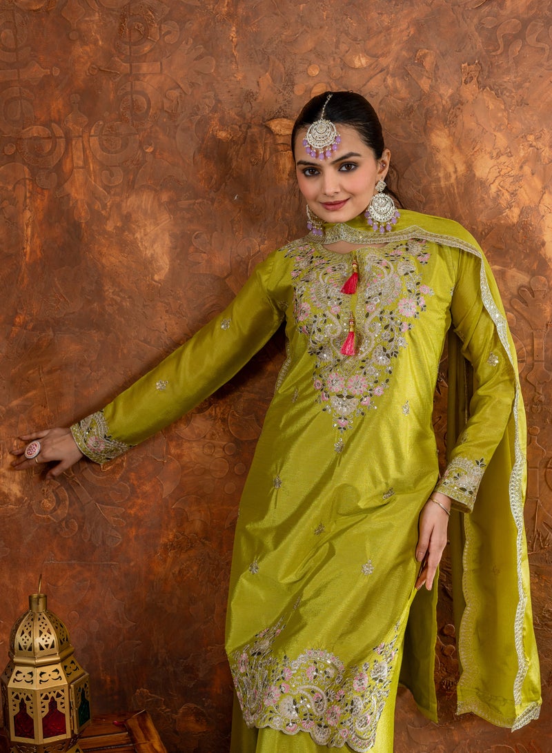 PREMIUM DESIGNER READYMADE TOP PLAZZO AND DUPATTA COLLECTIONS  - Image 4
