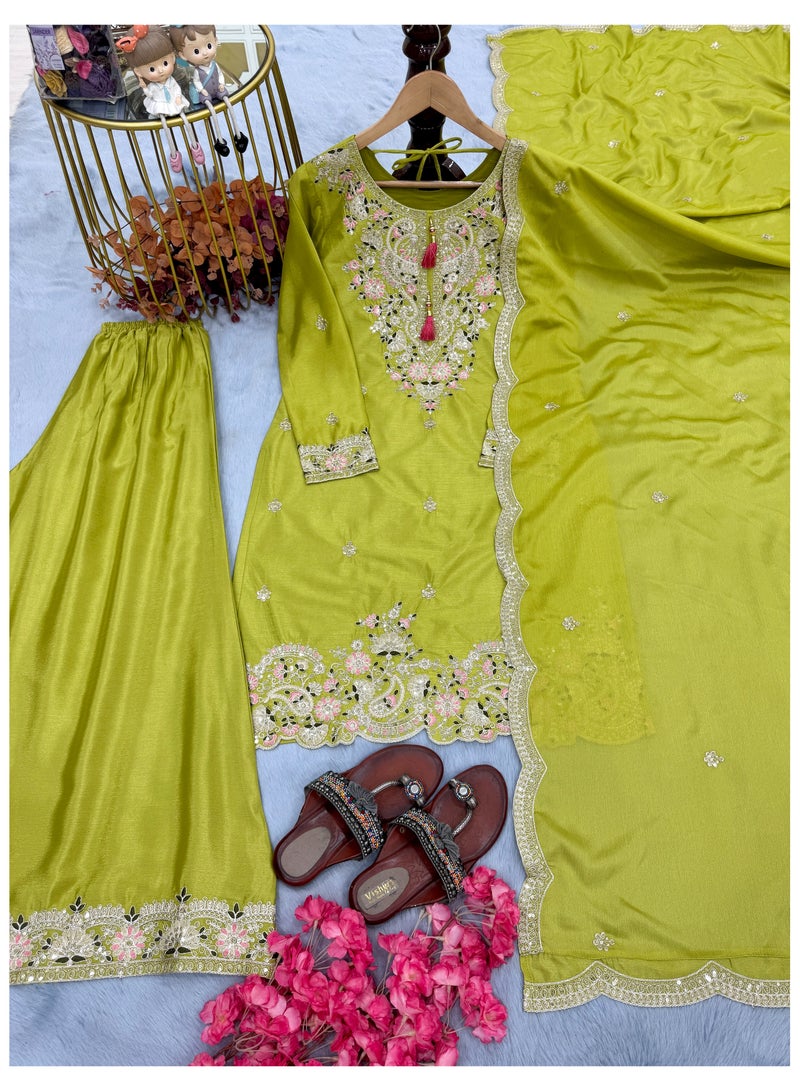 PREMIUM DESIGNER READYMADE TOP PLAZZO AND DUPATTA COLLECTIONS  - Image 5