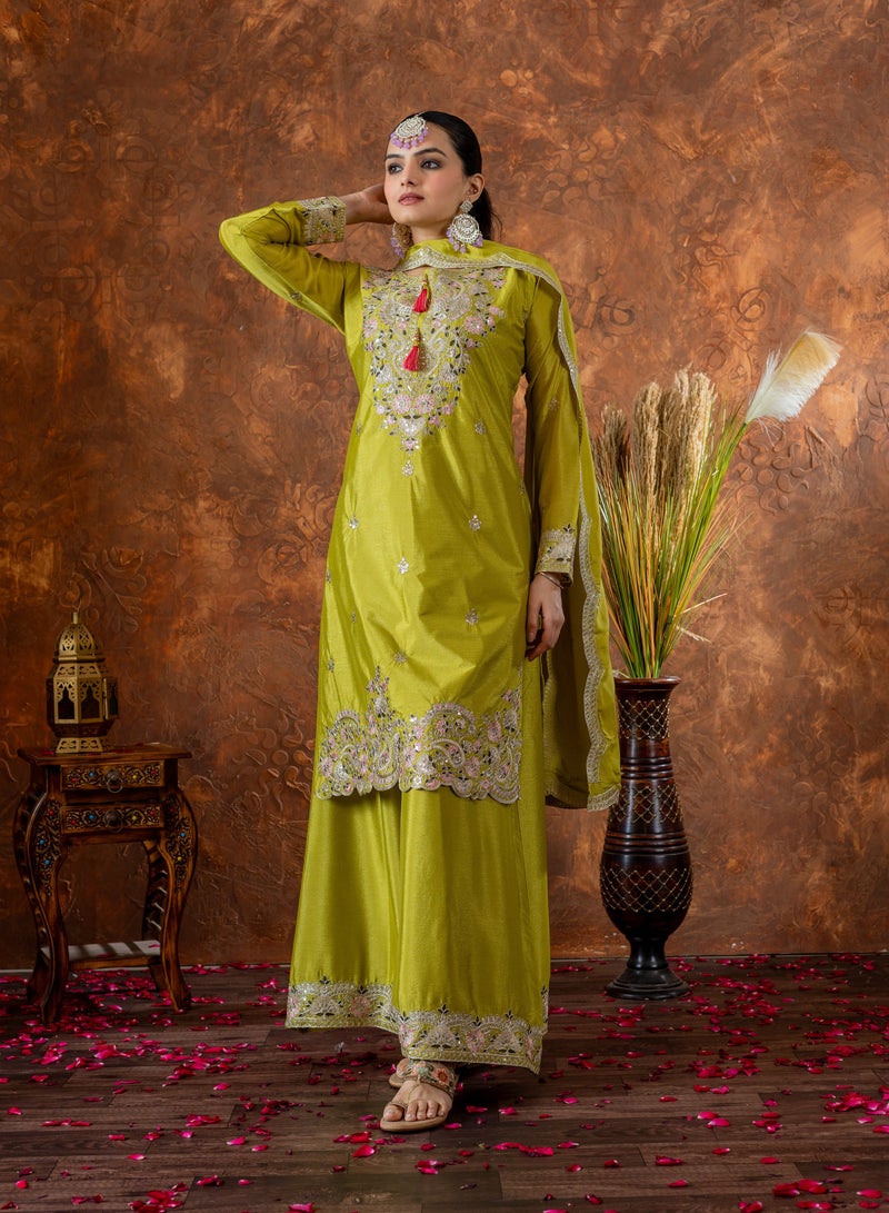 PREMIUM DESIGNER READYMADE TOP PLAZZO AND DUPATTA COLLECTIONS  - Image 2