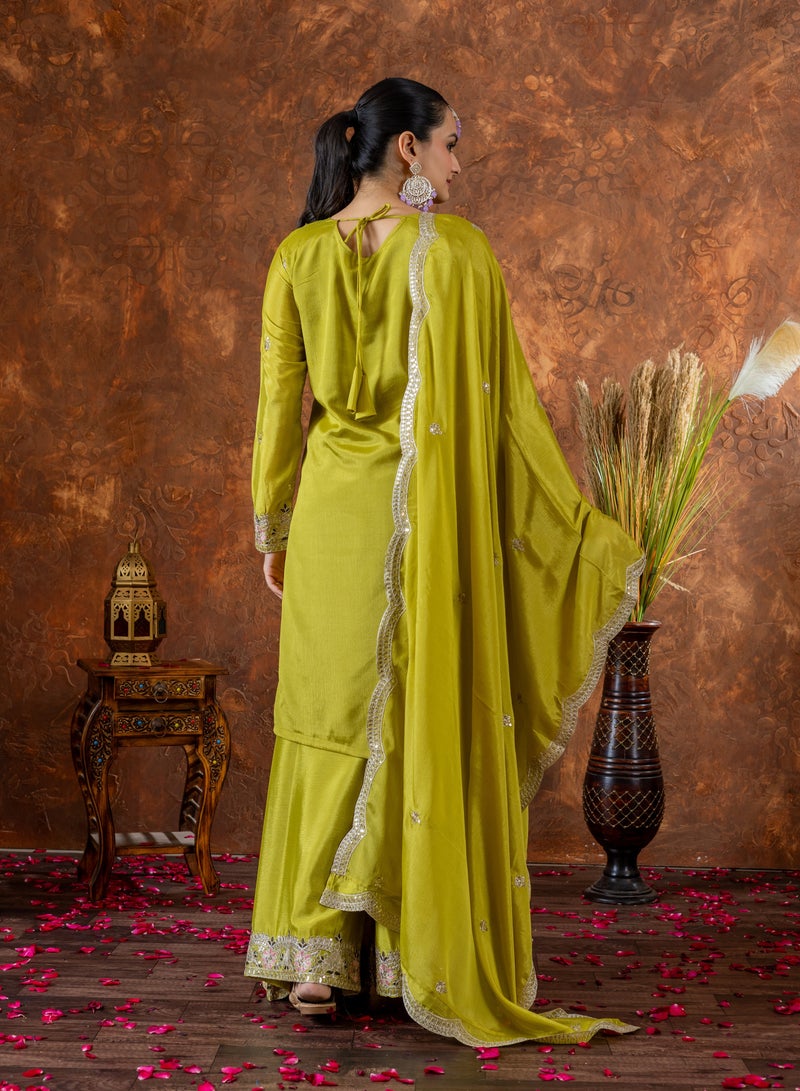 PREMIUM DESIGNER READYMADE TOP PLAZZO AND DUPATTA COLLECTIONS  - Image 3
