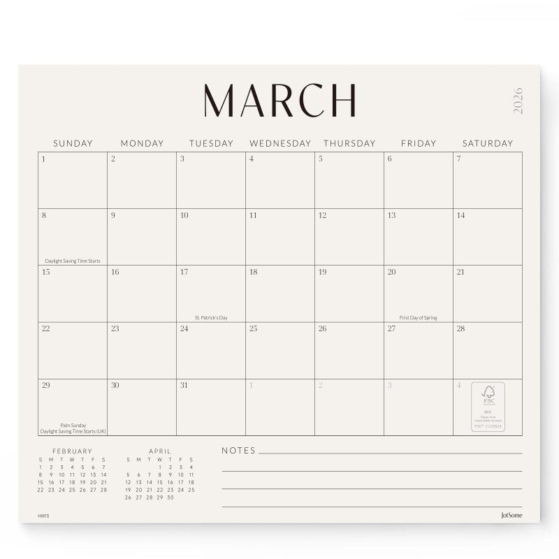 Jotsome Magnetic Calendar for Refrigerator 2026-2027, Monthly Fridge Calendar From Now to June 2027 13x11 inch, Easy Planning, Gift for the Holidays - Image 1