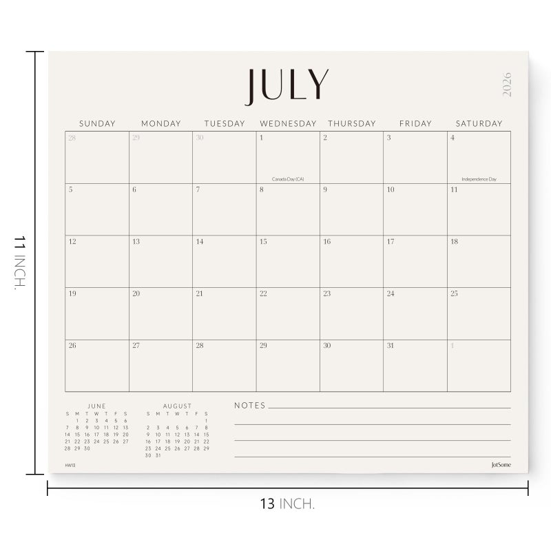 Jotsome Magnetic Calendar for Refrigerator 2026-2027, Monthly Fridge Calendar From Now to June 2027 13x11 inch, Easy Planning, Gift for the Holidays - Image 2