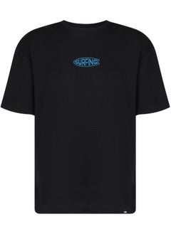 Athlex Men's Sunscreen T-shirt Black, Termit, UPF 40+ Protection, Swim'n'dry Quick-Drying Technology, Durable and Comfortable for Outdoor and Water Activities 