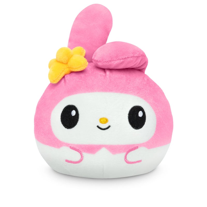 TeeTurtle Reversible Sanrio Kuromi and My Melody Plushie 4-Inch Cute Kawaii Two-Sided Flip Plush Toy with Embroidered Details - Cute Mini Collectible Plush for Kids, Teens, and Adults - Image 2
