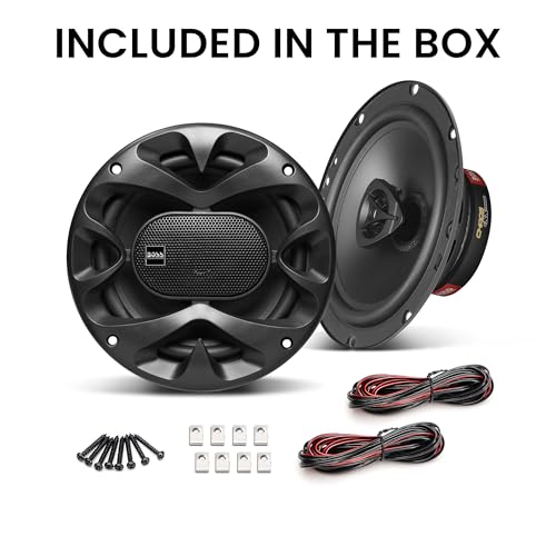 BOSS Audio Systems CH6520B Chaos Series 6.5 Inch Car Stereo Door Speakers - 250 Watts Max, 2 Way, Full Range Audio, 1 Inch Tweeter, Coaxial, Sold in Pairs - Image 5