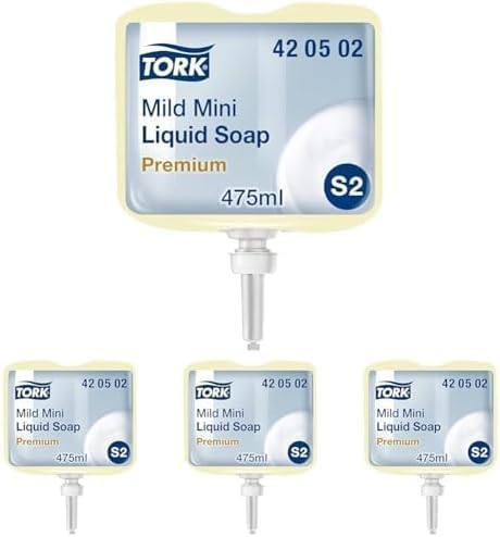 Tork صابون سائل ميني برائحة خفيفة من تورك S2 برائحة منعشة 8 × 475 مل 420502 - Image 1