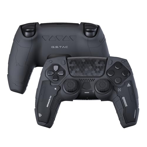 GeekShare G.S.TAC Tactical PS5 Controller Skin Set, Anti-Slip Silicone Protective Cover Skin Case for PS5 Wireless Controller with 2 Thumb Grip Caps and 2 Stickers - for Black Myth: Wukong - Image 1