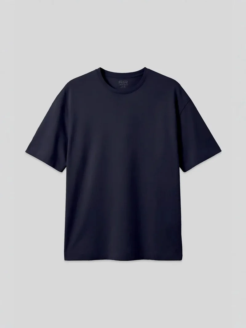 تومي لايف TOMMY Oversized Cotton Blend Crew Neck T-Shirt