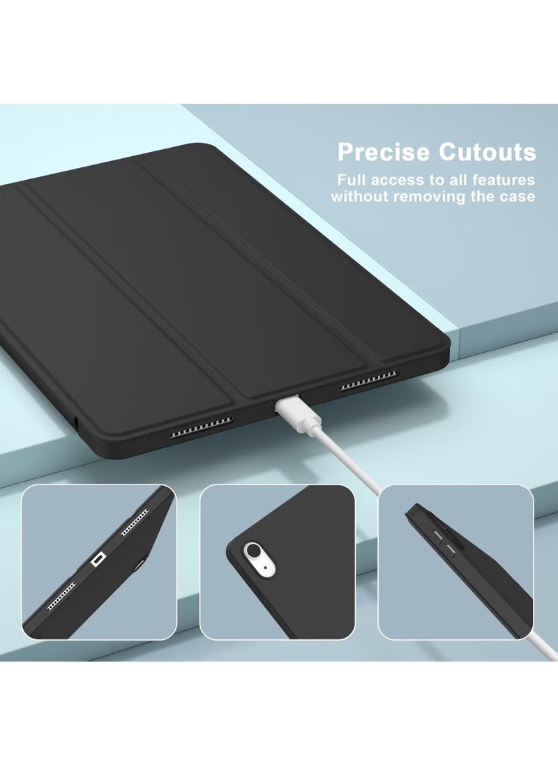 TWEGGON Case for iPad (A16) 11th Generation 2025, Protective Flip Folio Smart Case Cover for Apple iPad (A16) 11th Generation Black  - Image 4