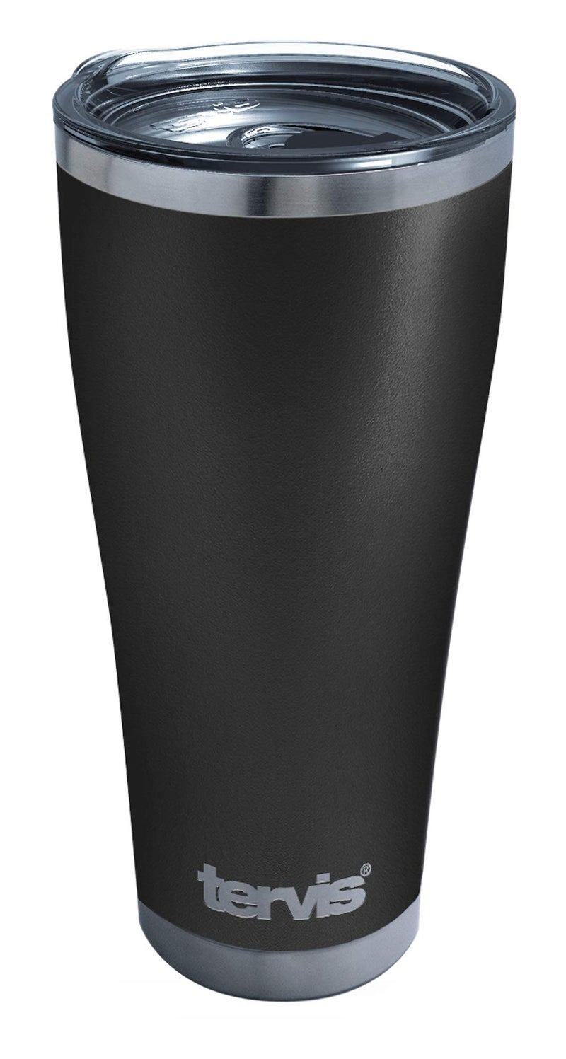 Tervis Powder Coated Stainless Steel Triple Walled Insulated Tumbler Travel Cup Keeps Drinks Cold  Hot 30oz Legacy Onyx Shadow