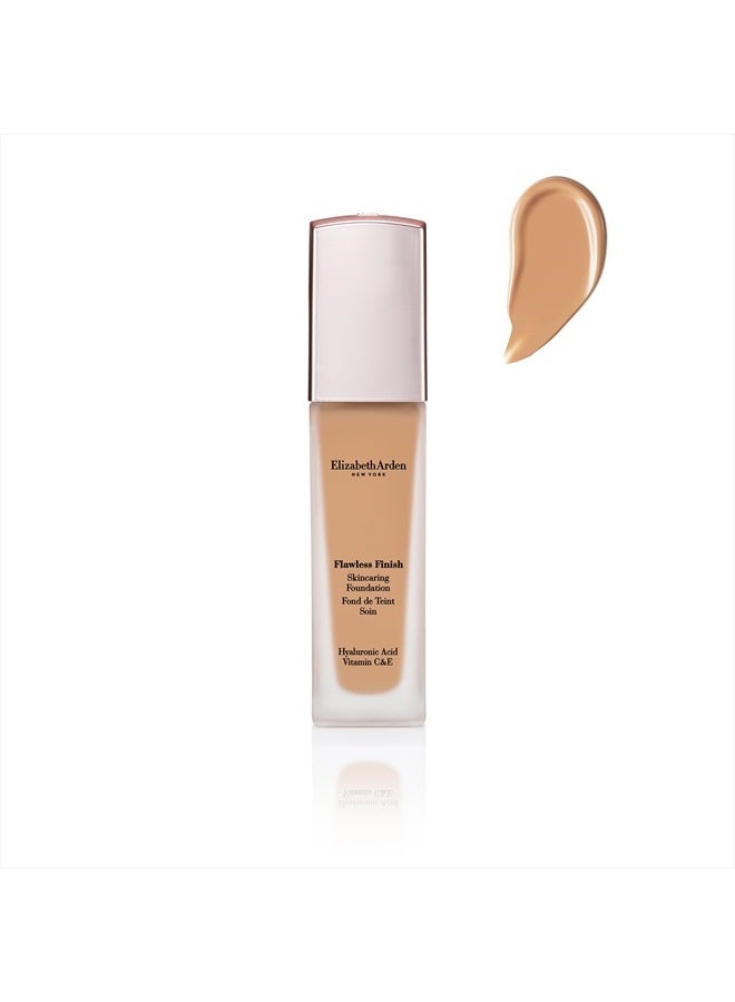 Elizabeth Arden Flawless Finish Skincaring Foundation with Hyaluronic Acid, Vitamin C & E, 300N (Medium skin with neutral undertones), 1 fl. oz. - Image 1