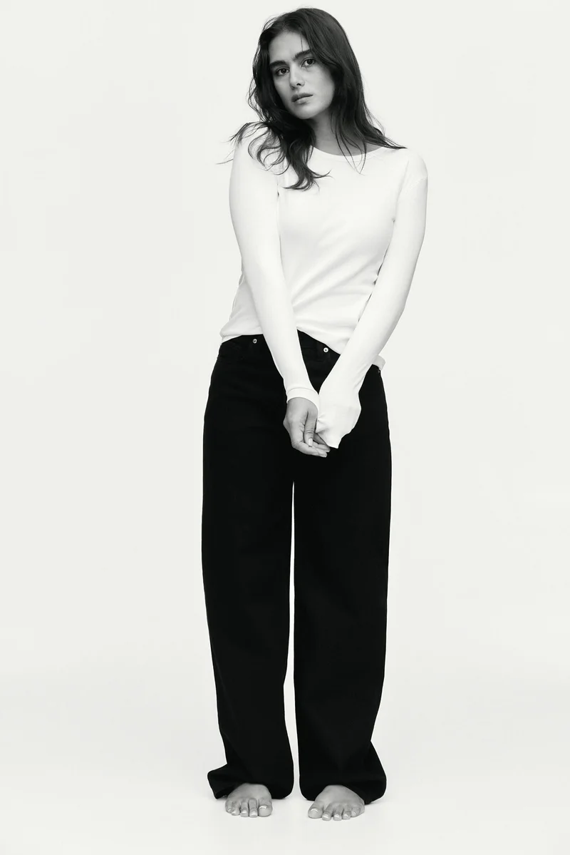 H&M Ribbed cotton top