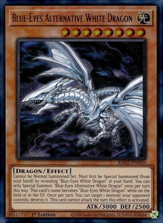 Yu-Gi-Oh! Blue-Eyes Alternative White Dragon (UR) - RA02-EN010 - Ultra Rare - 1st Edition