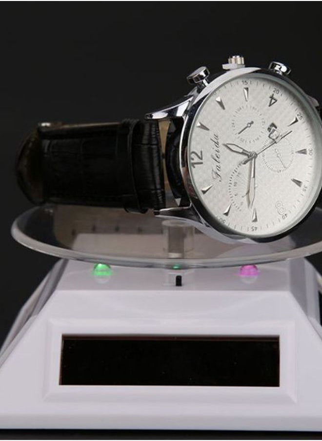 NIBEMINENT - LED Lights Solar Rotating Jewelry Display Stand - Image 1