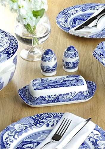 Royal Worcester Spode Blue Italian Earthenware 8Inch Salad Plate - Image 2