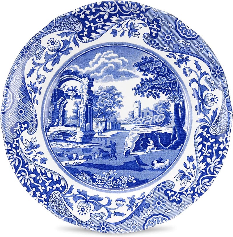 Royal Worcester Spode Blue Italian Earthenware 8Inch Salad Plate - Image 1