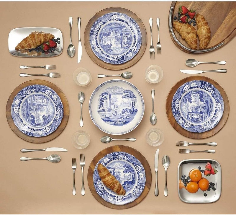 Royal Worcester Spode Blue Italian Earthenware 8Inch Salad Plate - Image 4