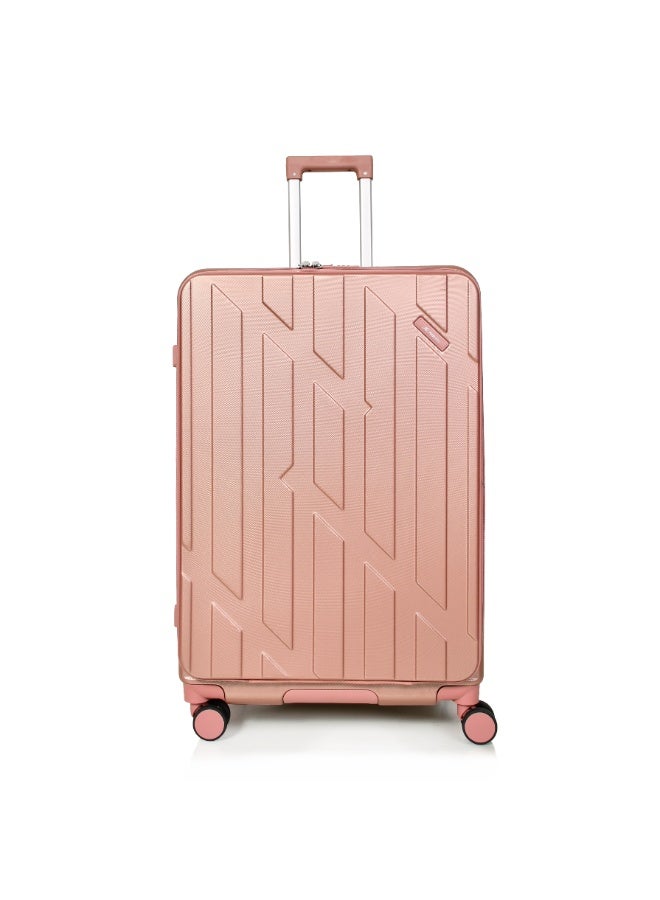 مورانو شنط سفر من مورانو للجنسين بجيب أمامي مجموعة من 3 قطع طقم حقائب سفر روز قولد مقاسات 28''-24''-20'' إنش - Image 4