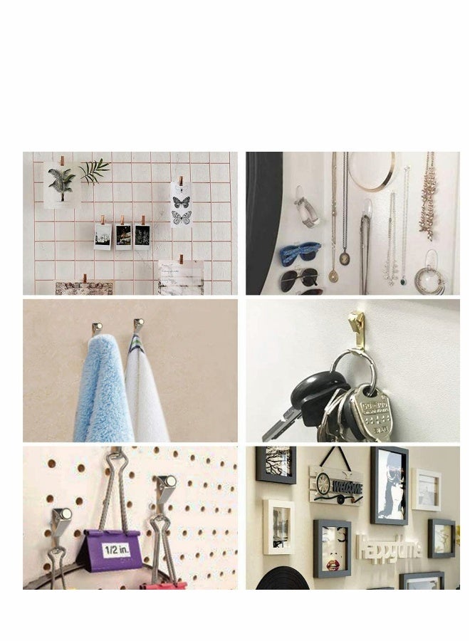 Wall Hook, 30lbs Picture Hangers, Professional Photo Frame Hooks, Heavy Duty Picture Hanging Kit on Wooden Drywall Hanging Solution Hardware - Image 4