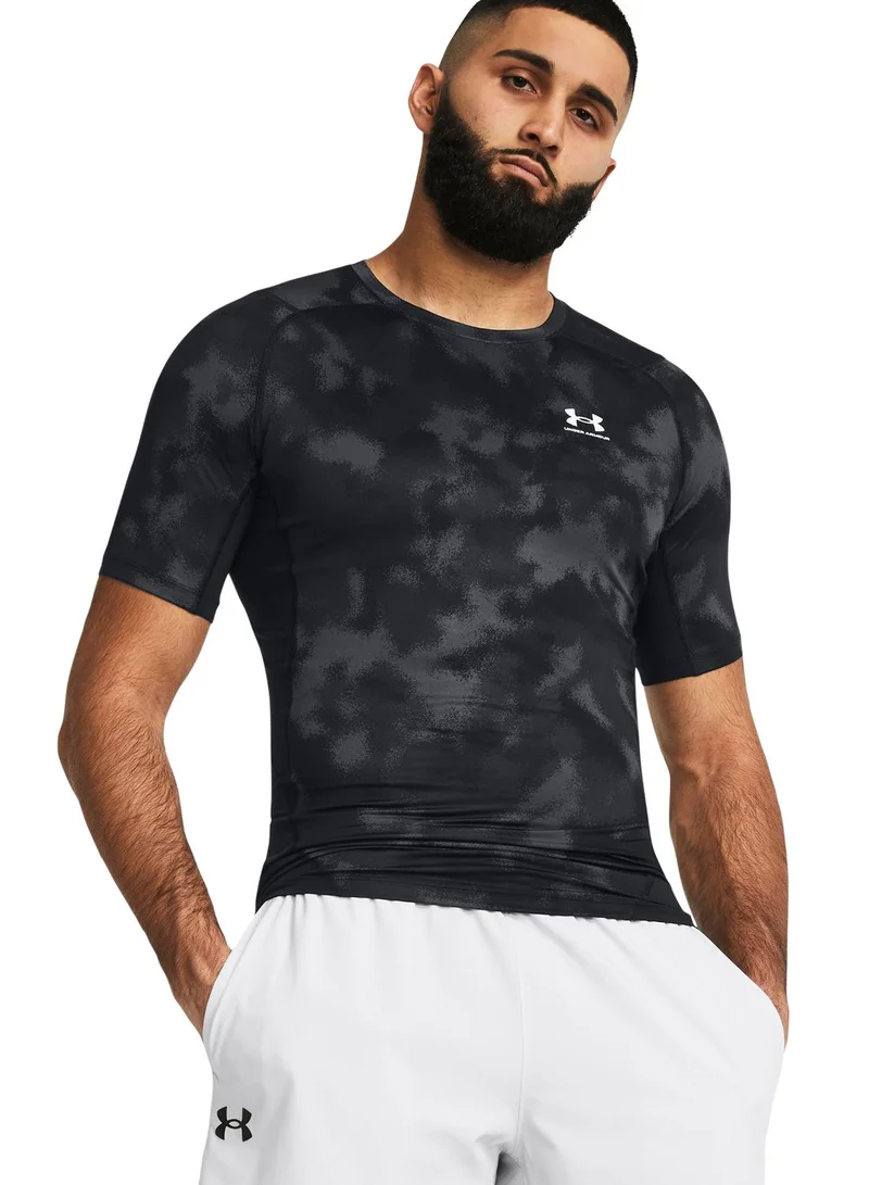 UNDER ARMOUR Heatgear Armour Printed Compression T-Shirt