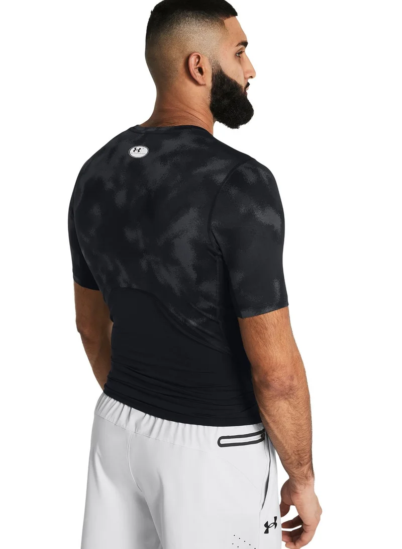 UNDER ARMOUR Heatgear Armour Printed Compression T-Shirt