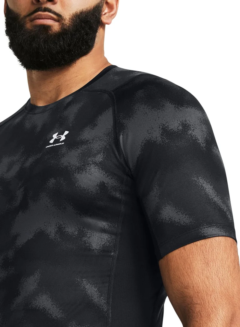 UNDER ARMOUR Heatgear Armour Printed Compression T-Shirt