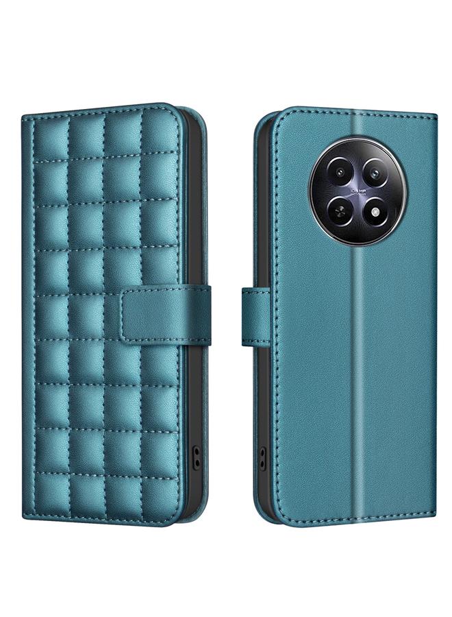 S-TOP Case For Realme 12 5G Global Square Texture Leather Phone Case - Image 1