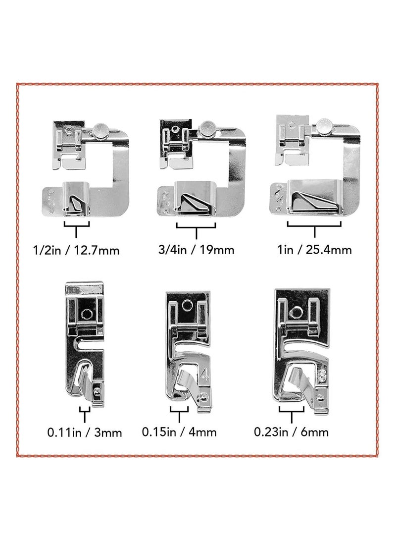 كابتن تيك Sewing Machine Presser Foot Hemming Presser Feet - Image 5