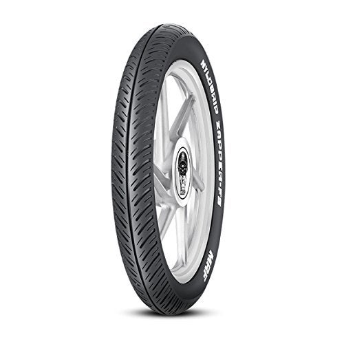 MRF Zapper FS 90/90-17 49P Tubeless Bike Tyre, Front - Image 1
