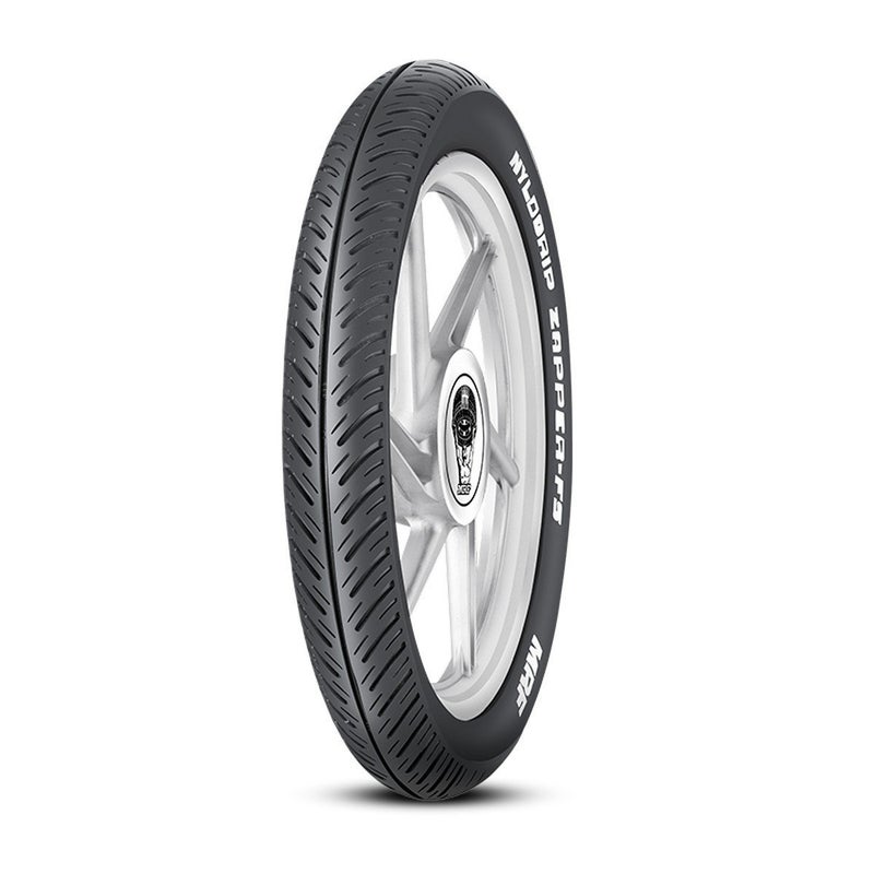 MRF Zapper FS 90/90-17 49P Tubeless Bike Tyre, Front - Image 2