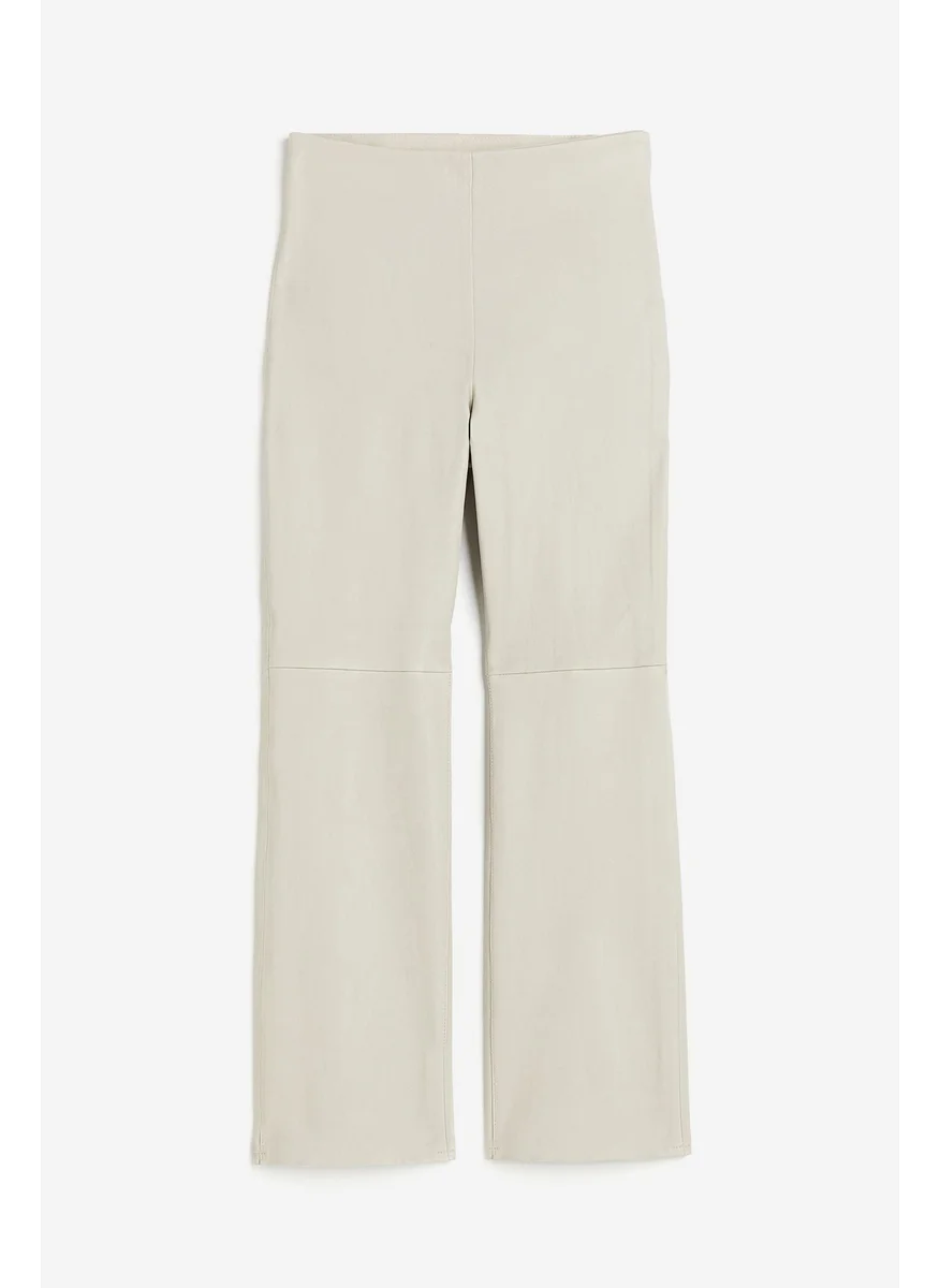 H&M Ankle-Length Leather Trousers